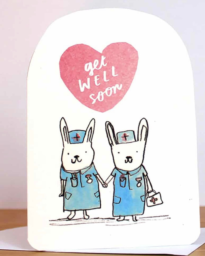 Get Well Bunnies Card