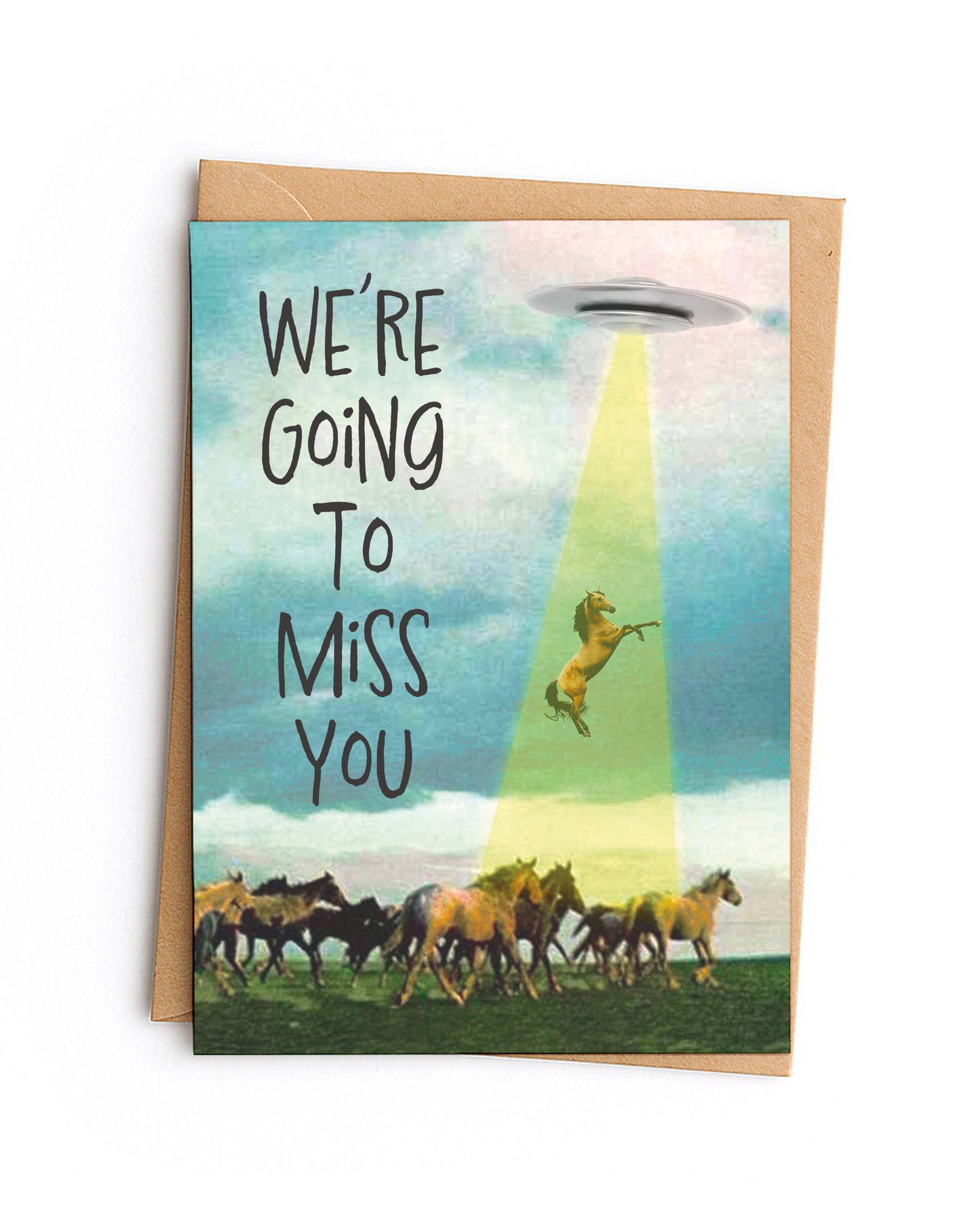 They Too Love Horses Goodbye Card