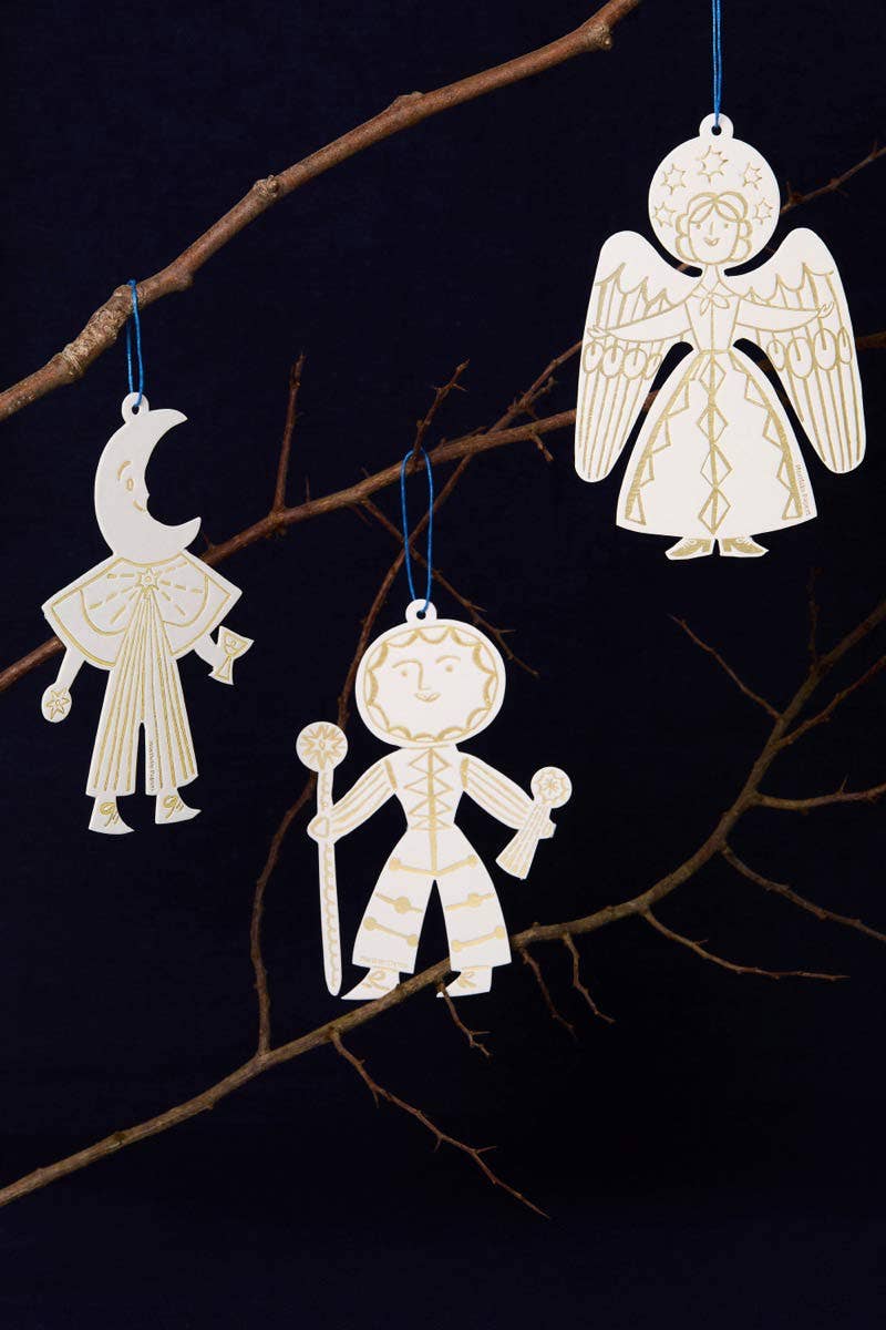 Moon Folk Ornament