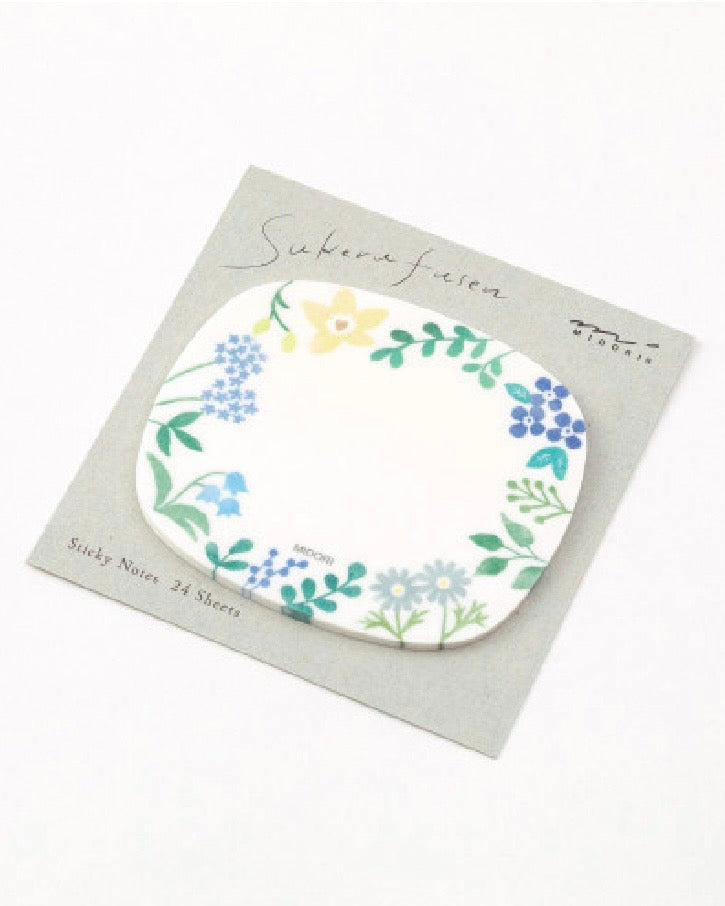 Wild Flowers Transparent Sticky Notes