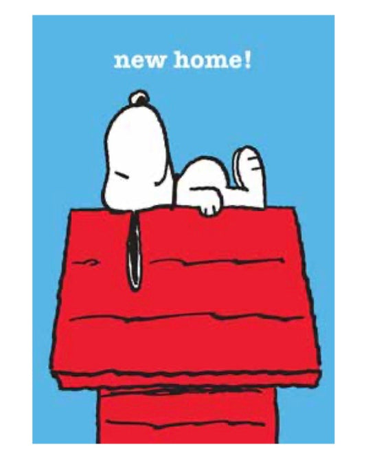 Snoopy New Home Card