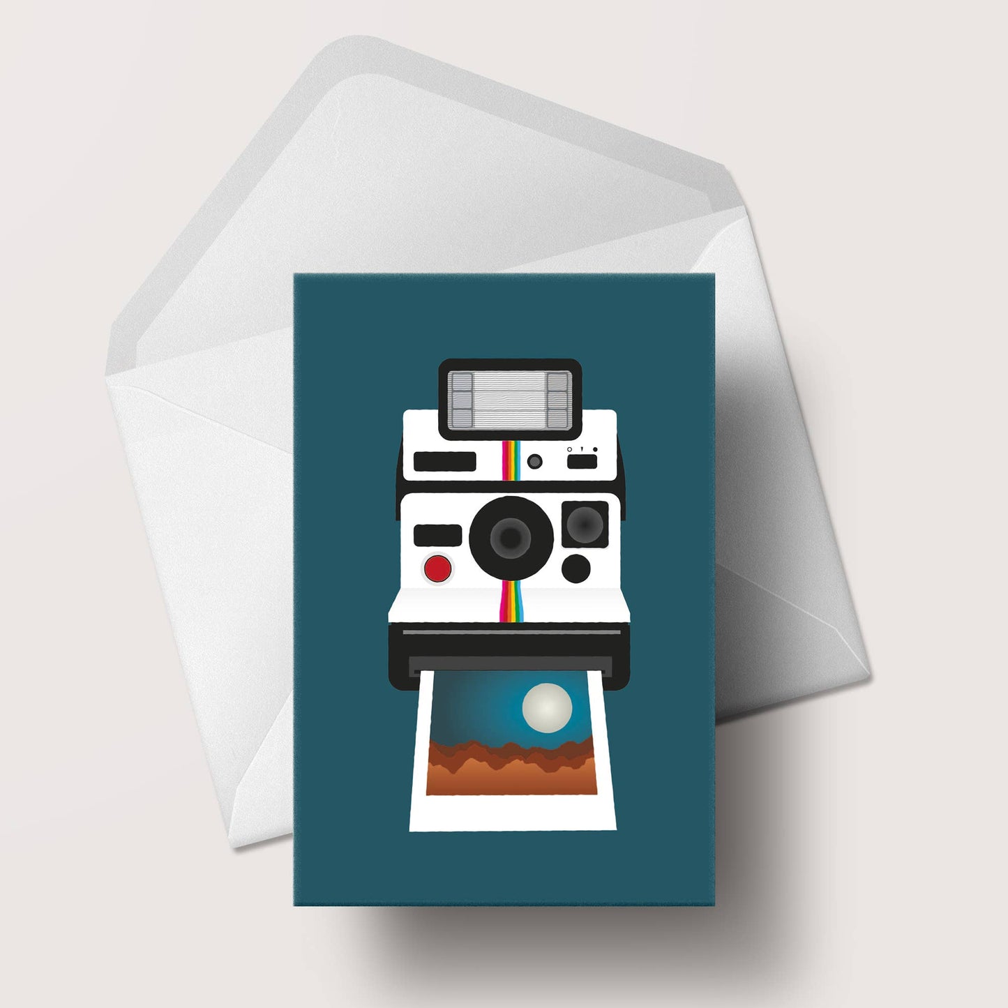 Retro Polaroid Camera Card