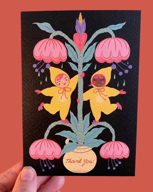 Floral Thank You Card