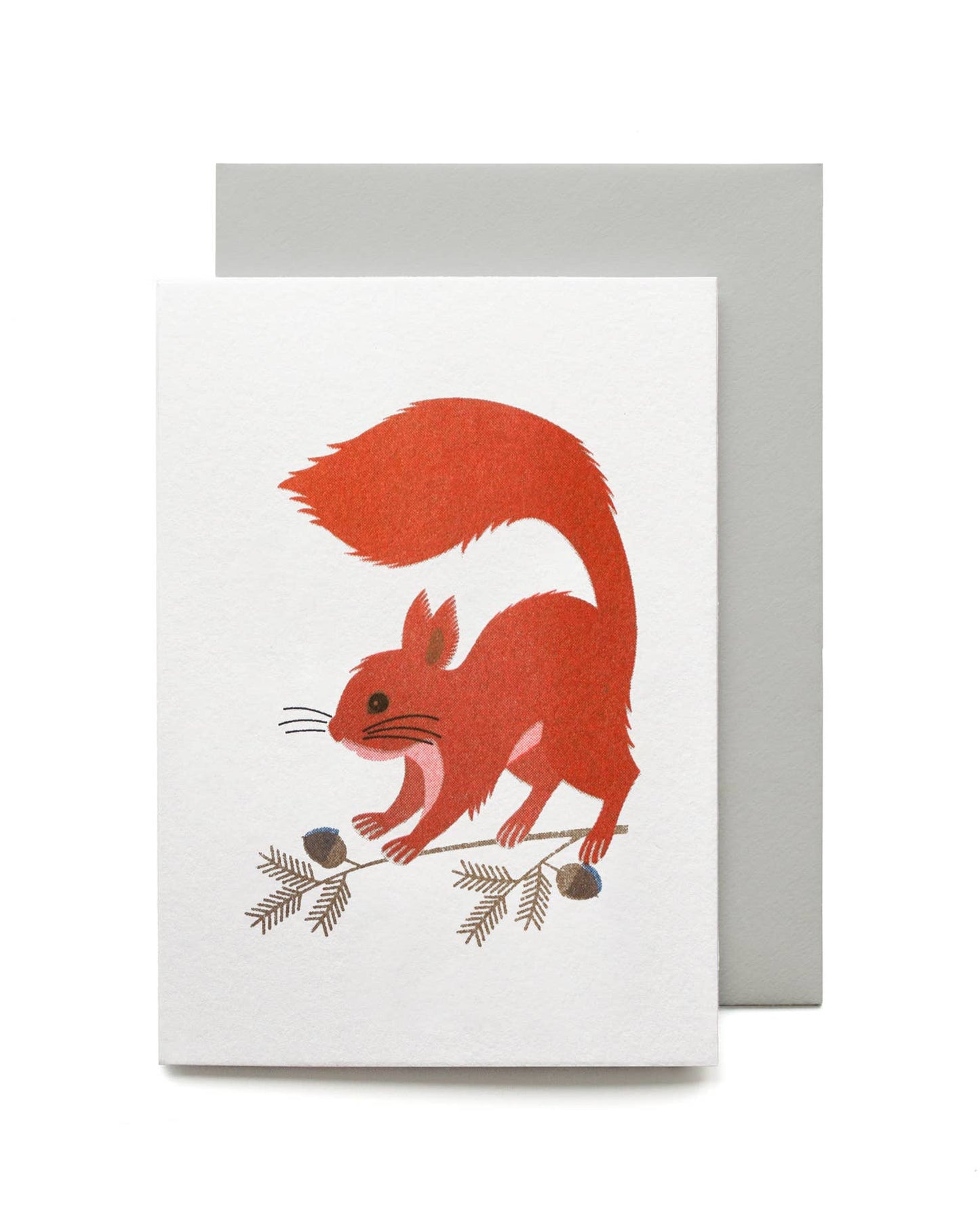 Red Squirrel Mini Card