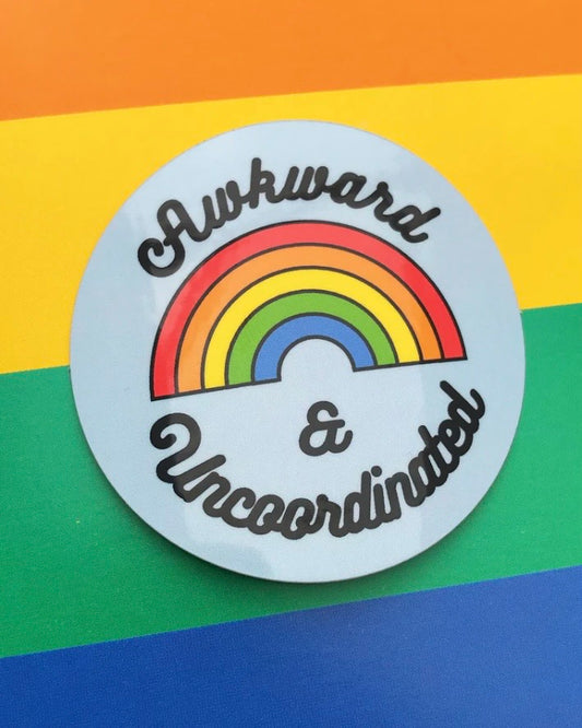 Awkward & Uncoordinated Vinyl Sticker