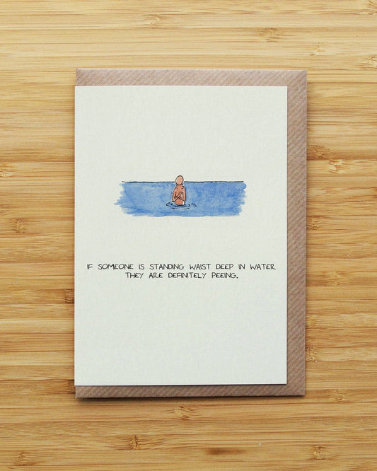 Swimming Pee Card
