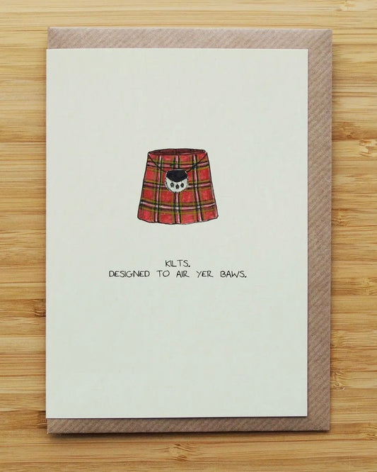 Cheeky Scottish Kilts Card