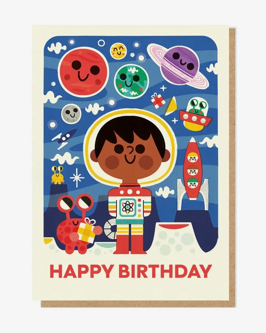 Spacekid Card Birthday Card