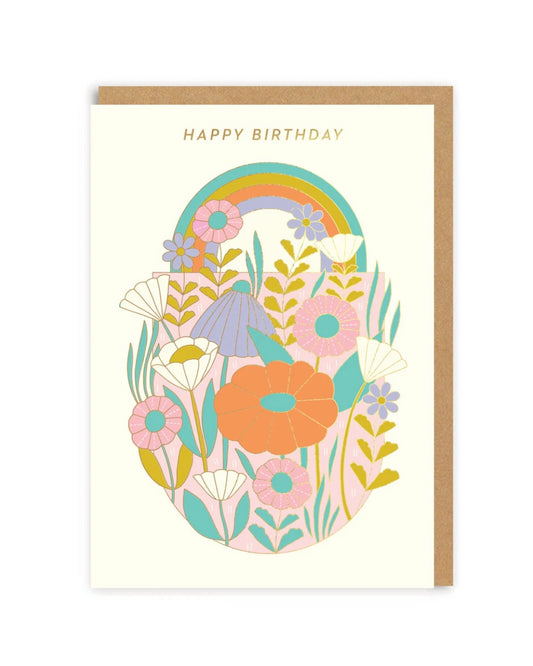 Happy Birthday Daisies Card-Ohh Deer-My Beautiful Caravan